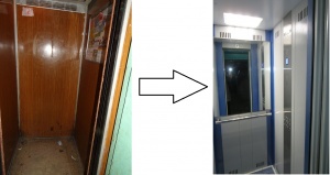 Замена лифтов в 2018 году.